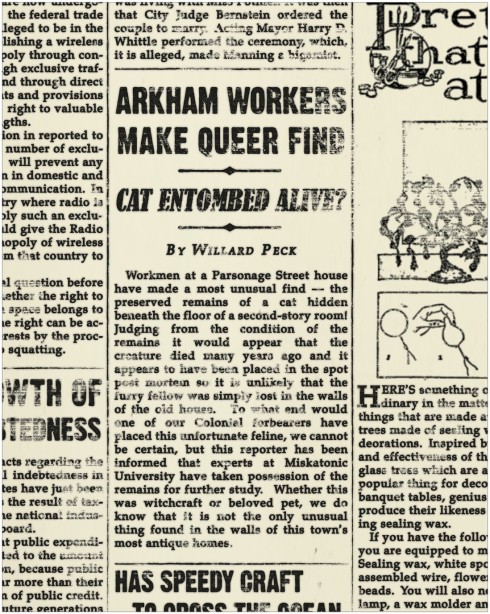 Arkham Gazette 3 - Handout 1 - Newspaper Clipping (sml)