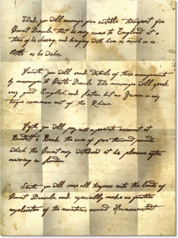 Hawkins Papers - Letter from Dracula, Page 2 (texture)